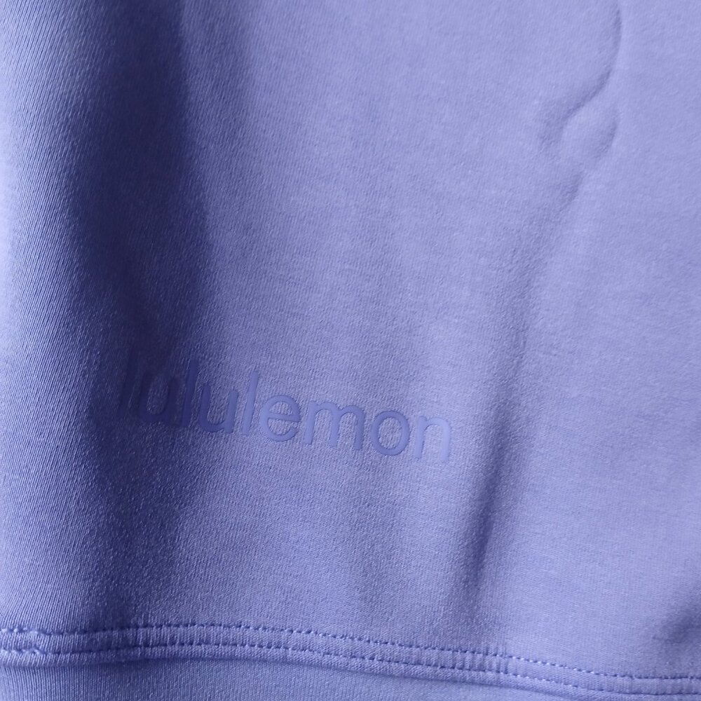 NWOT Lululemon Softstreme Perfectly Oversized Cropped Crew in Purple Size 6 - Picture 4 of 5